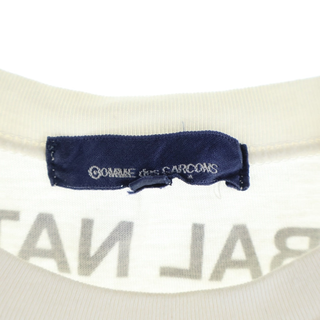 COMME des GARCONS(コムデギャルソン) 02AW AD2002 ×GENE KRELL T-SHIRT ジーン クレル クルーネック半袖Tシャツ カットソー ホワイト KG-T002