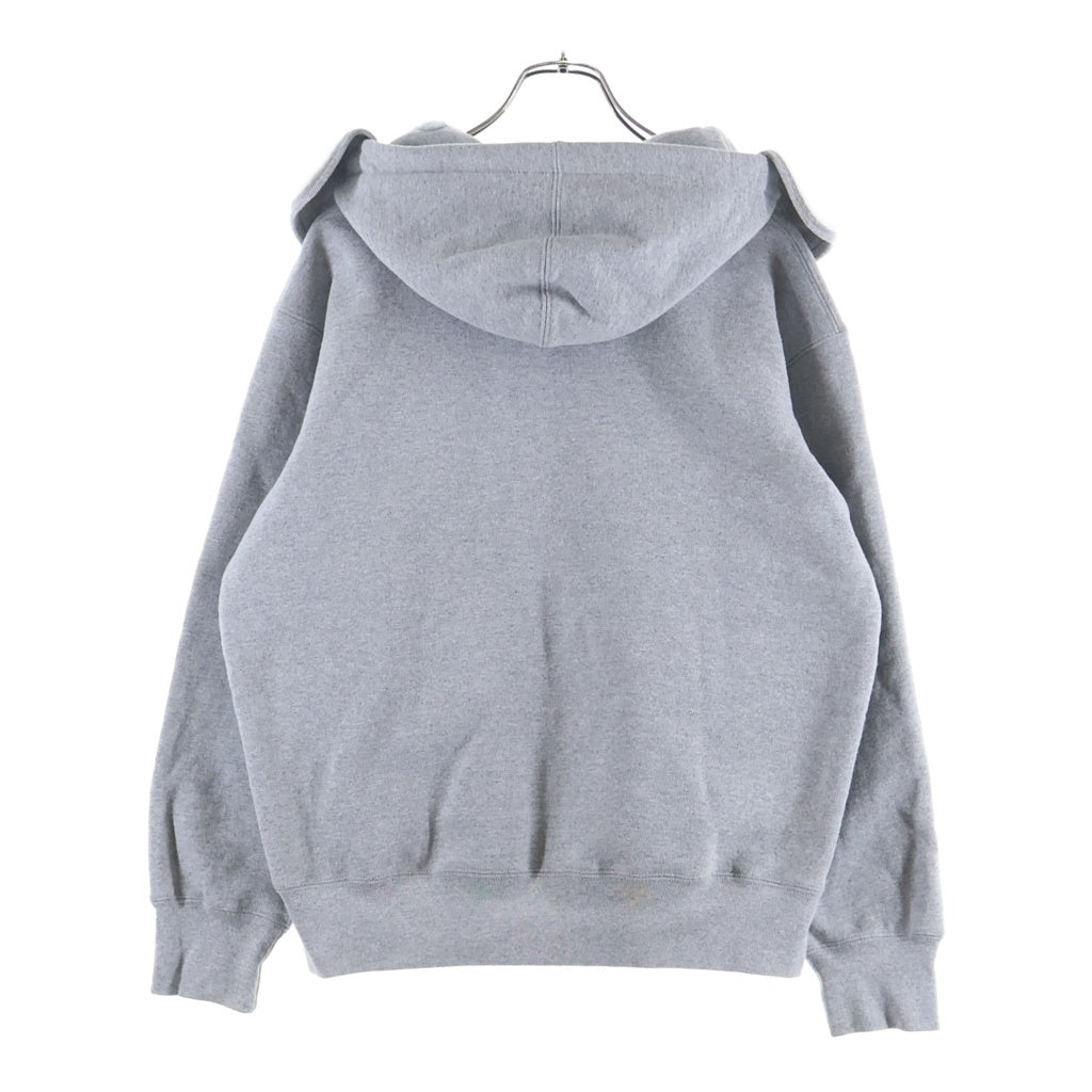 SUPREME(シュプリーム) 20AW Small Box Facemask Zip Up Hooded Sweatshirt スモールボックスロゴ フェイスマスクジップアップフーディ グレー パーカー