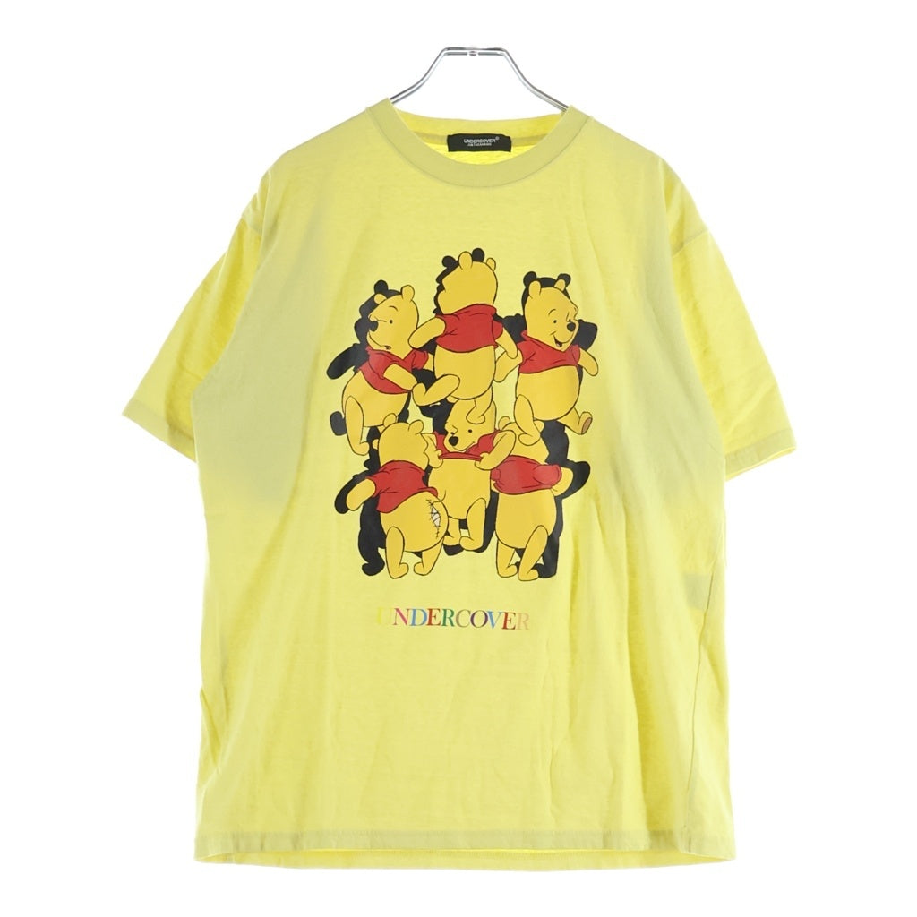UNDERCOVER(アンダーカバー) 23SS ×DISNEY WINNIE THE POOH TEE ディズニー ウィニー ザ プー クルーネック半袖Tシャツ カットソー イエロー UC1C8806-2