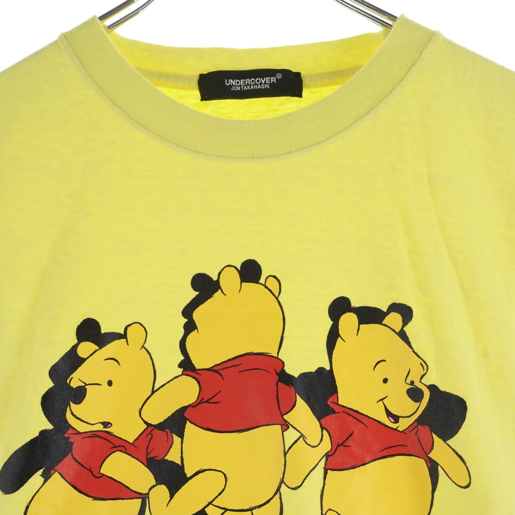 UNDERCOVER(アンダーカバー) 23SS ×DISNEY WINNIE THE POOH TEE ディズニー ウィニー ザ プー クルーネック半袖Tシャツ カットソー イエロー UC1C8806-2