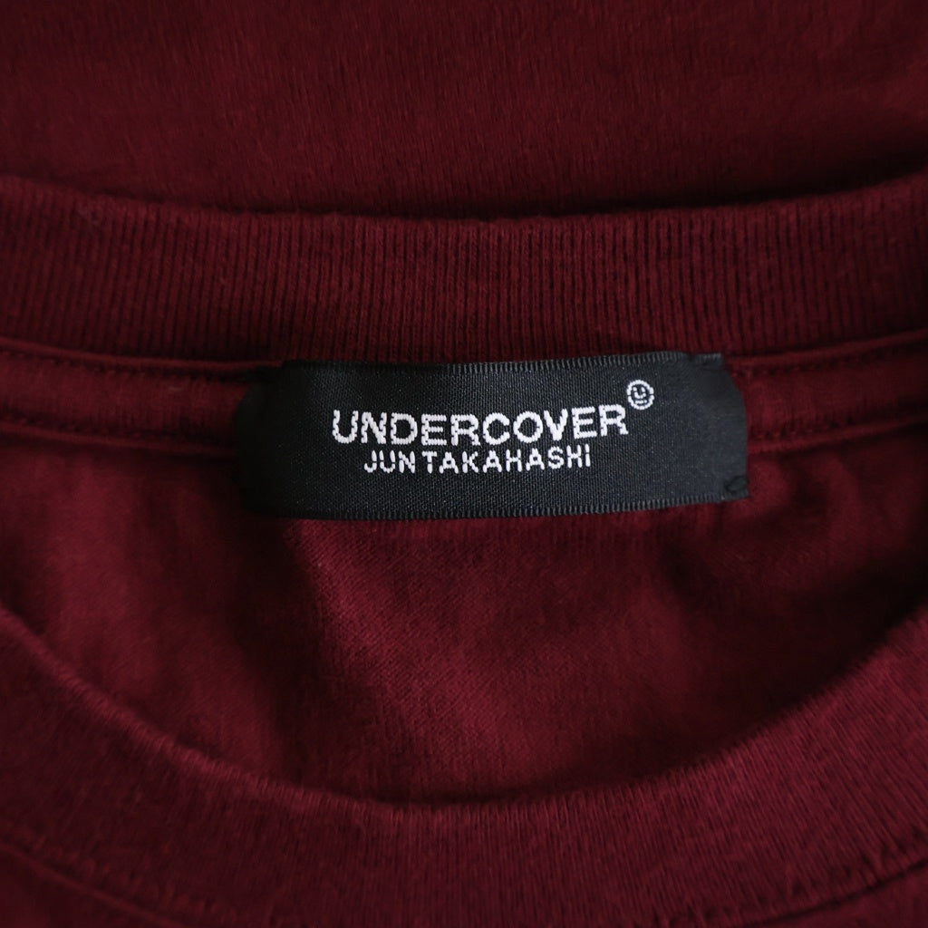 UNDERCOVER(アンダーカバー) 24SS THE HAZE Uロゴプリント クルーネック半袖Tシャツ カットソー レッド UC1D9809-1