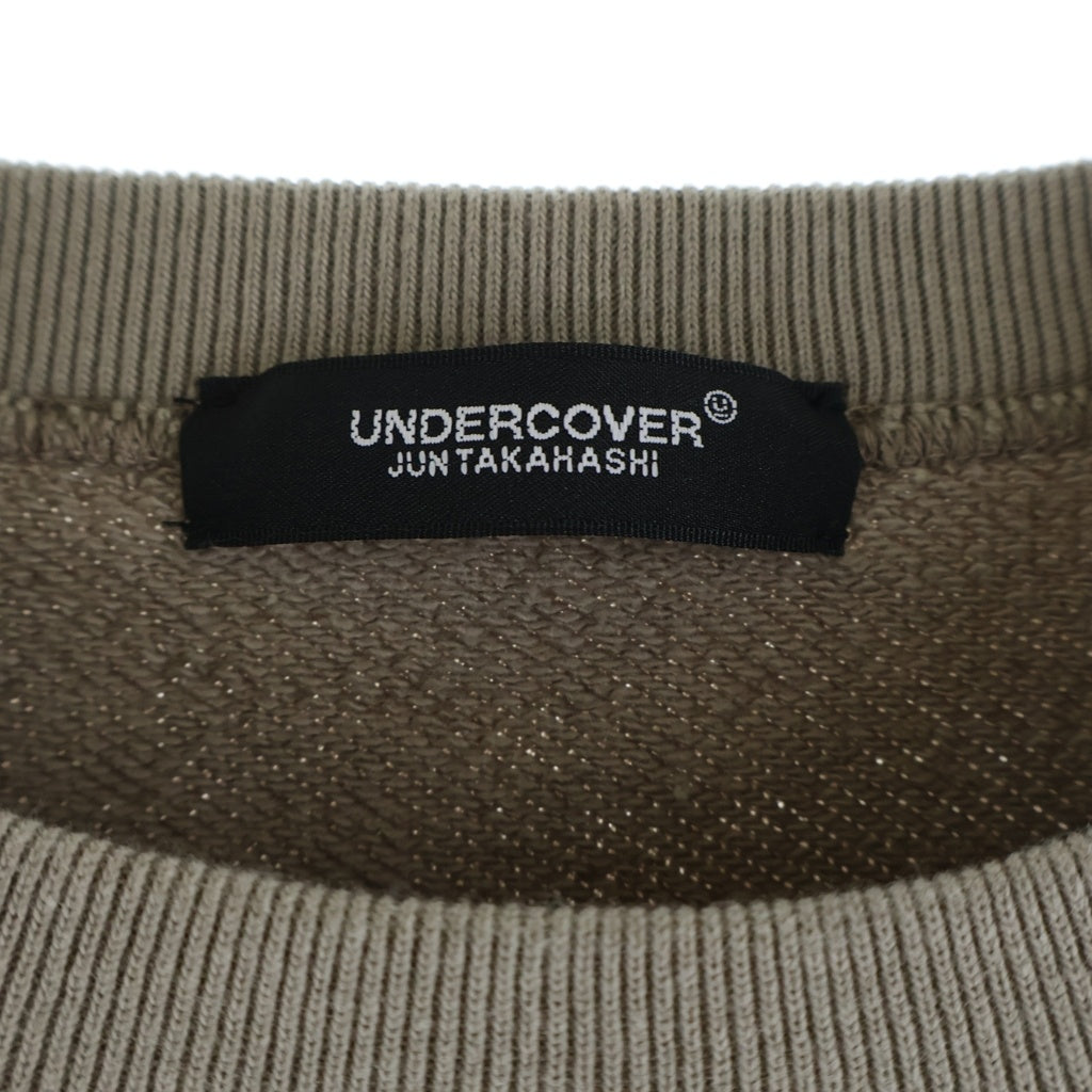 UNDERCOVER(アンダーカバー) 23AW フロントプリント クルーネックスウェットトレーナー ブラウン UC2C4891-4
