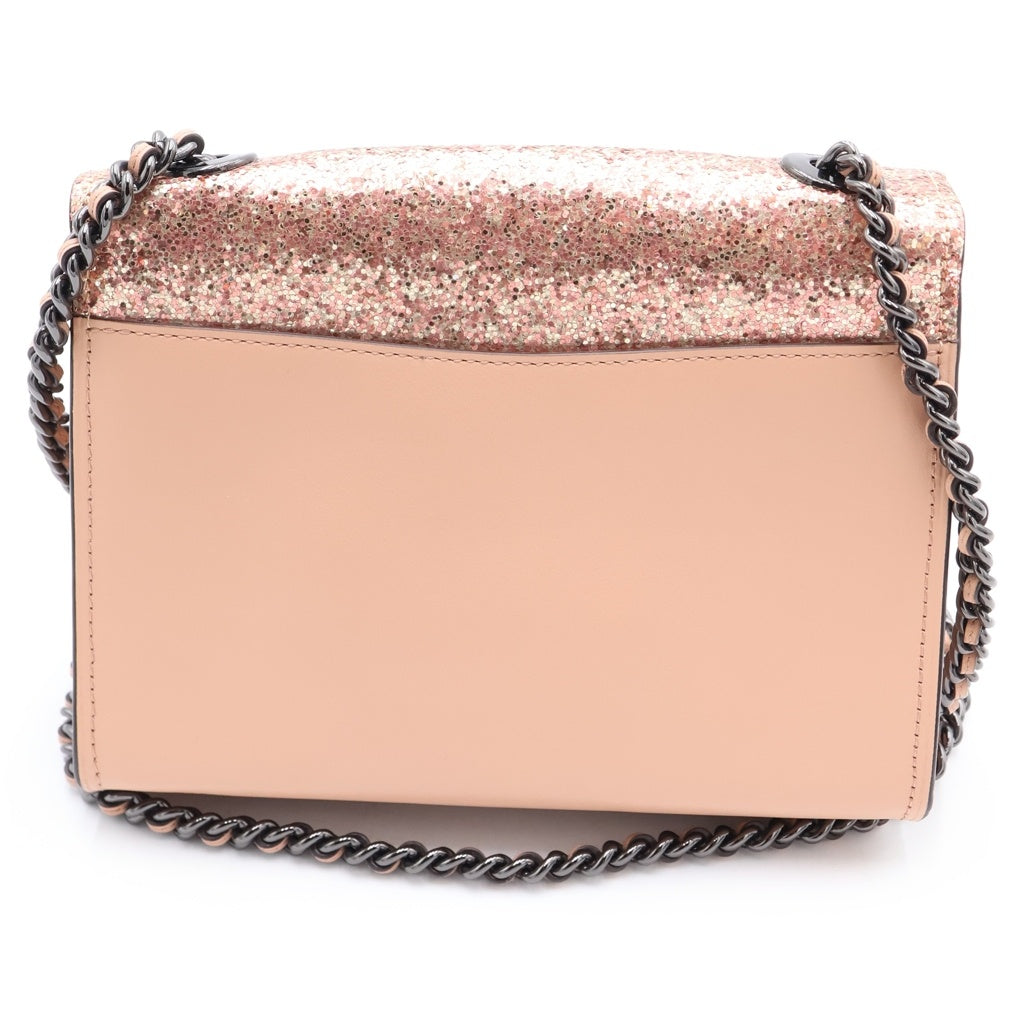 COACH(コーチ) Cロゴ チェーンショルダー レザーバッグ レディース ピンク G1857-38697