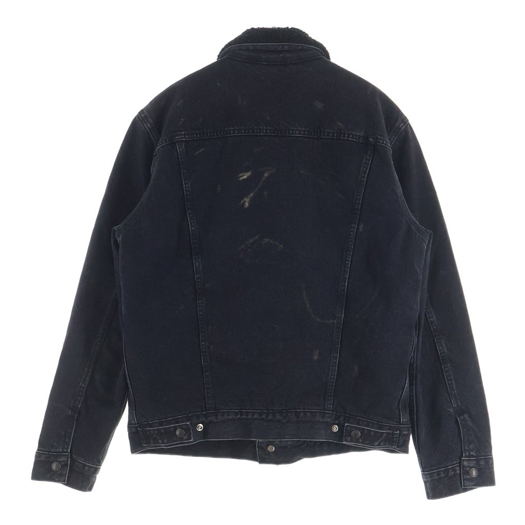 SUPREME(シュプリーム) 16AW ×LEVI'S Bleached Sherpa Trucker Jacket リーバイス ブリーチド シェルパ ボアカラー デニムトラッカージャケット ブラック 29508-0001