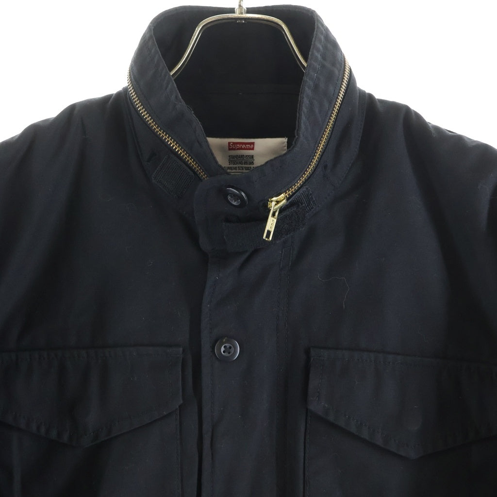 SUPREME(シュプリーム) 13AW ×Basquiat Cassius Clay M-65 Field Jacket バスキア キャシアスクレイモハメドアリ ライナー付き フィールドジャケット ブラック
