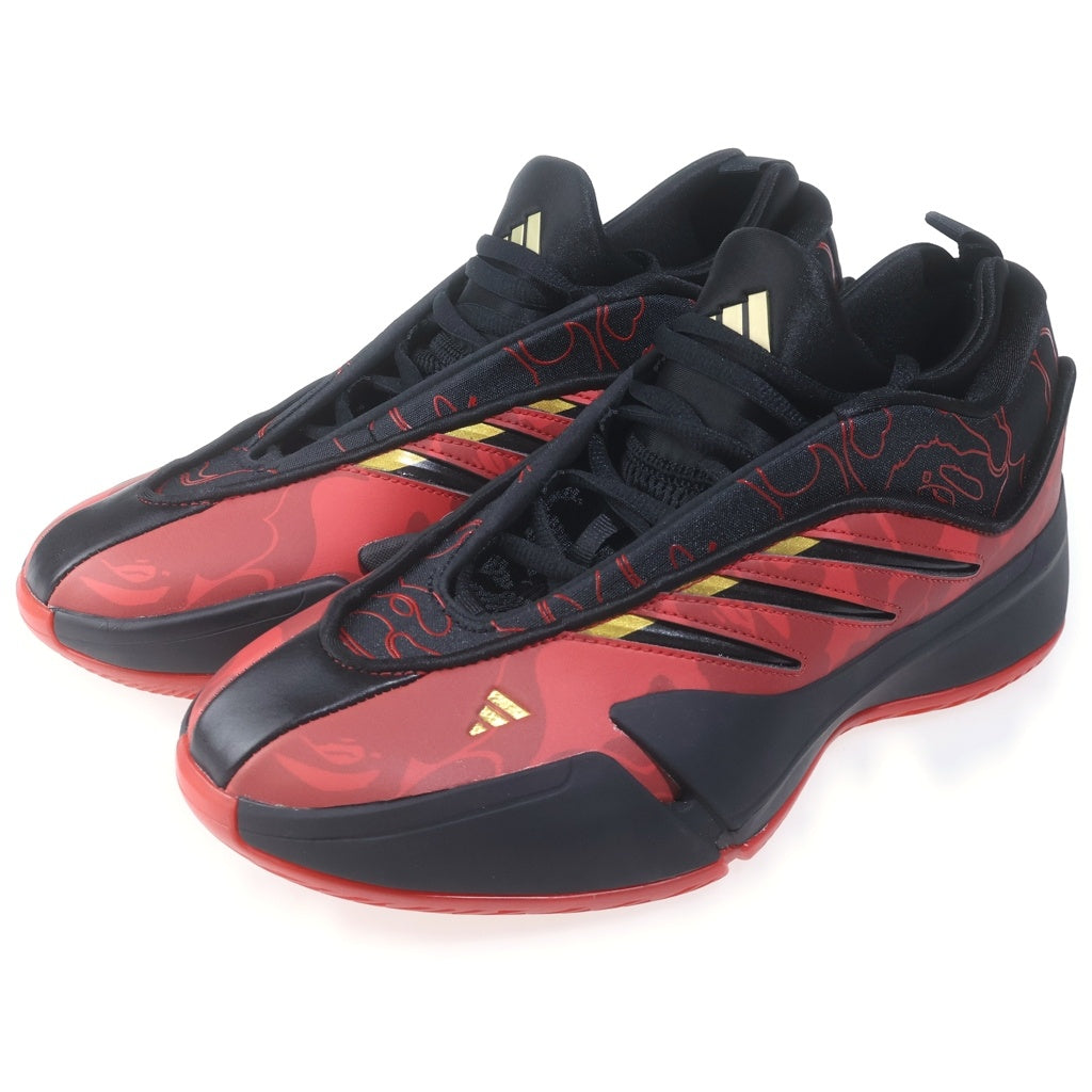 adidas(アディダス) ×A BATHING APE Dame 9 Better Scarlet アベイシングエイプ デイム ベタースカーレット ローカットスニーカー レッド/ブラック US10/28cm IH0786