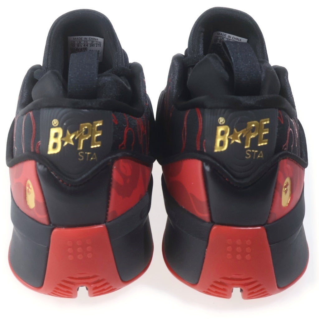 adidas(アディダス) ×A BATHING APE Dame 9 Better Scarlet アベイシングエイプ デイム ベタースカーレット ローカットスニーカー レッド/ブラック US10/28cm IH0786