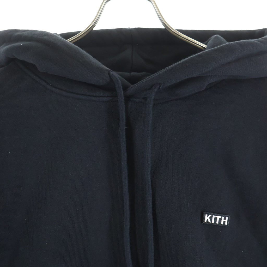 KITH(キス) 20AW WILLIAMS III HOODIE ウィリアムス 胸ロゴ プルオーバースウェットパーカー フーディー ブラック KH2558
