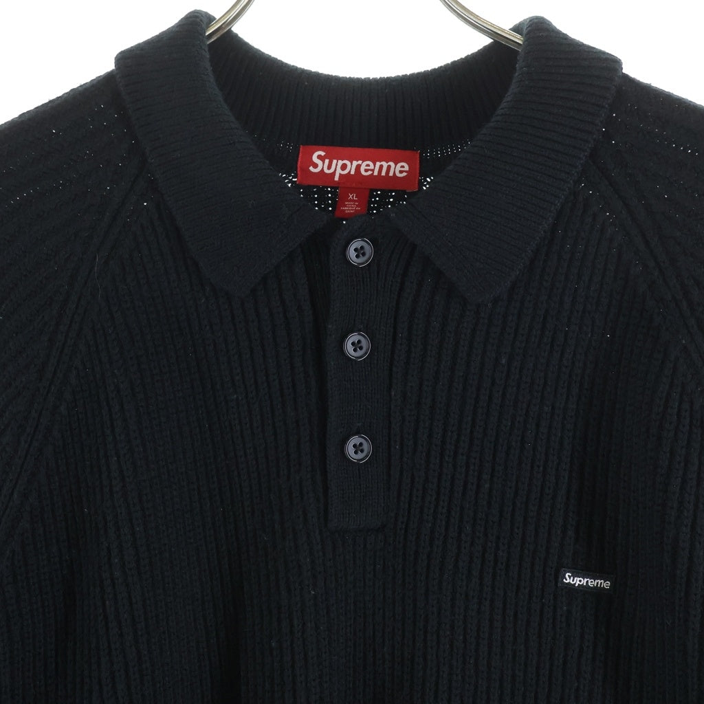トップス SUPREME 24AW Small Box Polo Sweater M SUPREME(シュプリーム) 24AW Small Box Polo Sweater スモールボックス