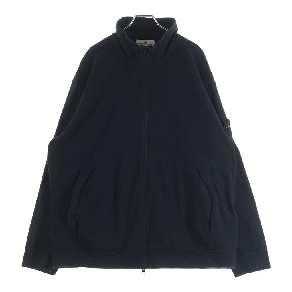 STONE ISLAND(ストーンアイランド) SWEAT SHIRT 袖ロゴパッチ ジップアップスウェットシャツジャケット ブラック 791562050