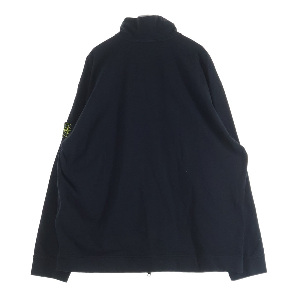 STONE ISLAND(ストーンアイランド) SWEAT SHIRT 袖ロゴパッチ ジップアップスウェットシャツジャケット ブラック 791562050