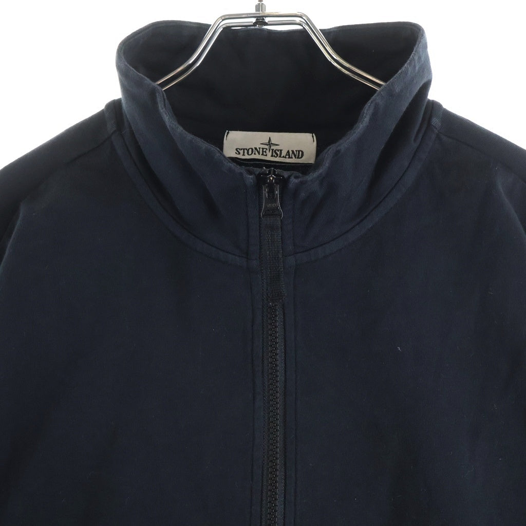 STONE ISLAND(ストーンアイランド) SWEAT SHIRT 袖ロゴパッチ ジップアップスウェットシャツジャケット ブラック 791562050