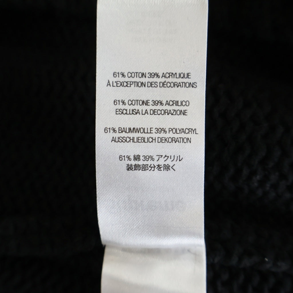 SUPREME(シュプリーム) 25SS Tonal Applique Sweater バックロゴ アクリルコットンクルーネックニットセーター ブラック