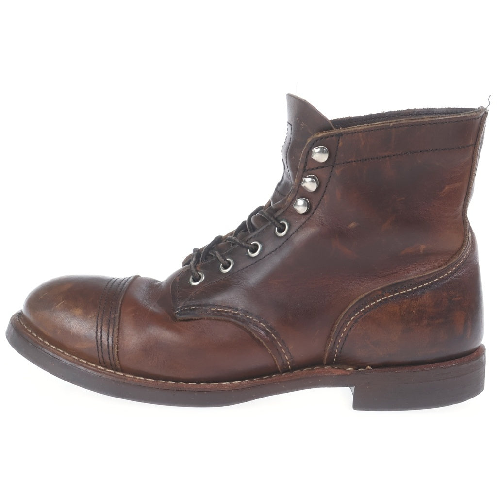 RED WING(レッド ウイング) IRON RANGER アイアンレンジャー レザー レースアップブーツ シューズ ニトリルコルクソール ブラウン 8111