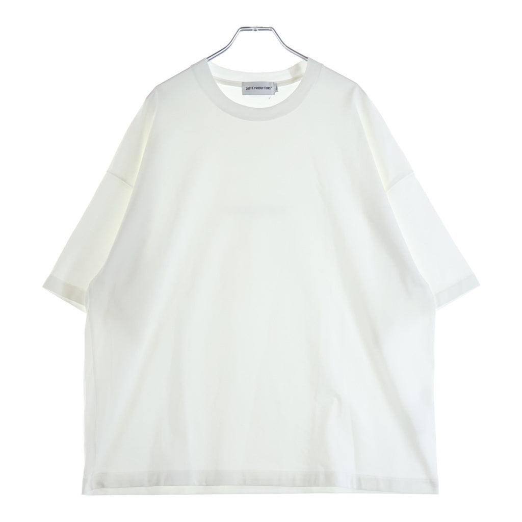 COOTIE PRODUCTIONS(クーティー プロダクションズ) 26SS SPANISH PIMA BOXY S/S TEE スパニッシュピマ ボクシー クルーネック 半袖Tシャツ カットソー ホワイト CTE-26S312