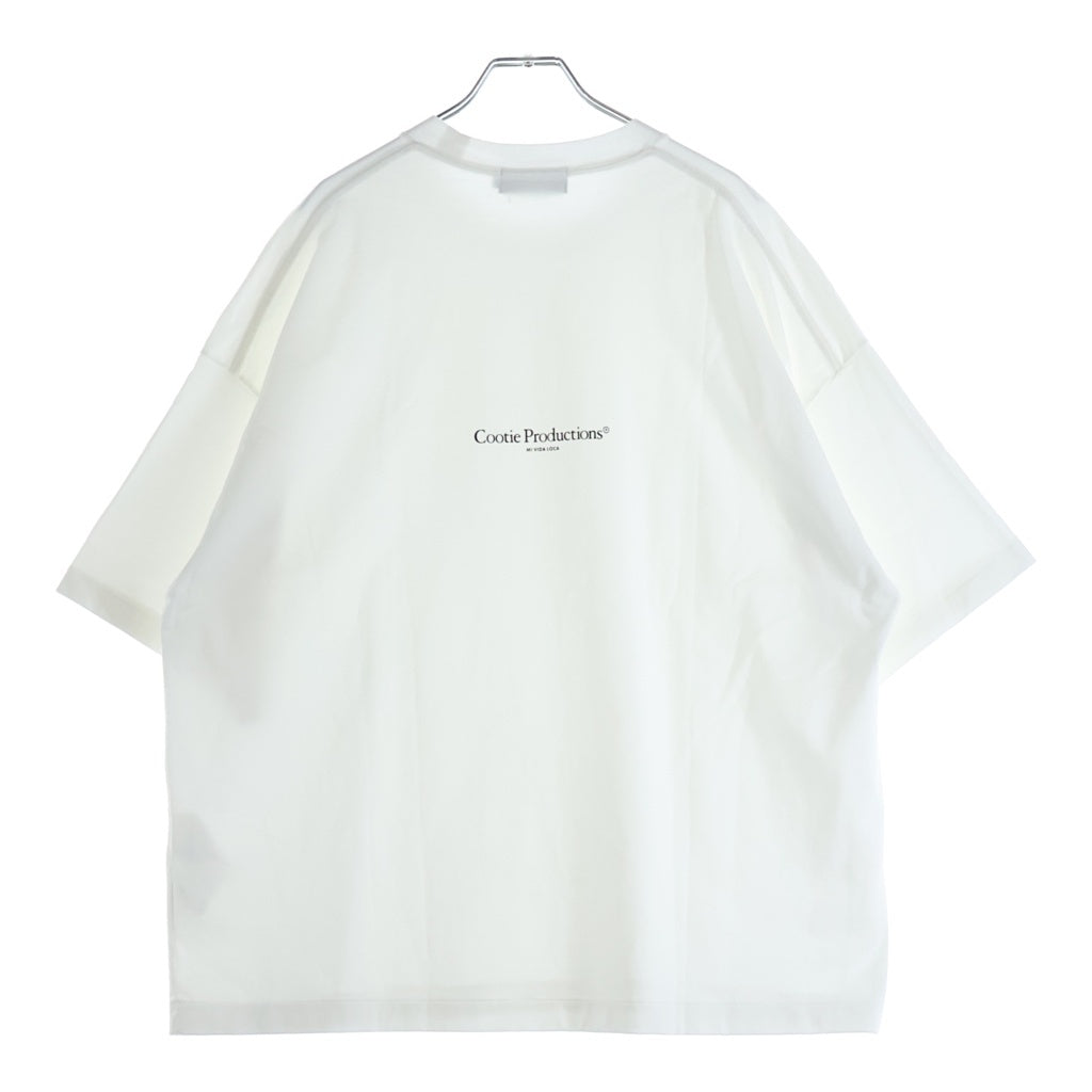 COOTIE PRODUCTIONS(クーティー プロダクションズ) 26SS SPANISH PIMA BOXY S/S TEE スパニッシュピマ ボクシー クルーネック 半袖Tシャツ カットソー ホワイト CTE-26S312