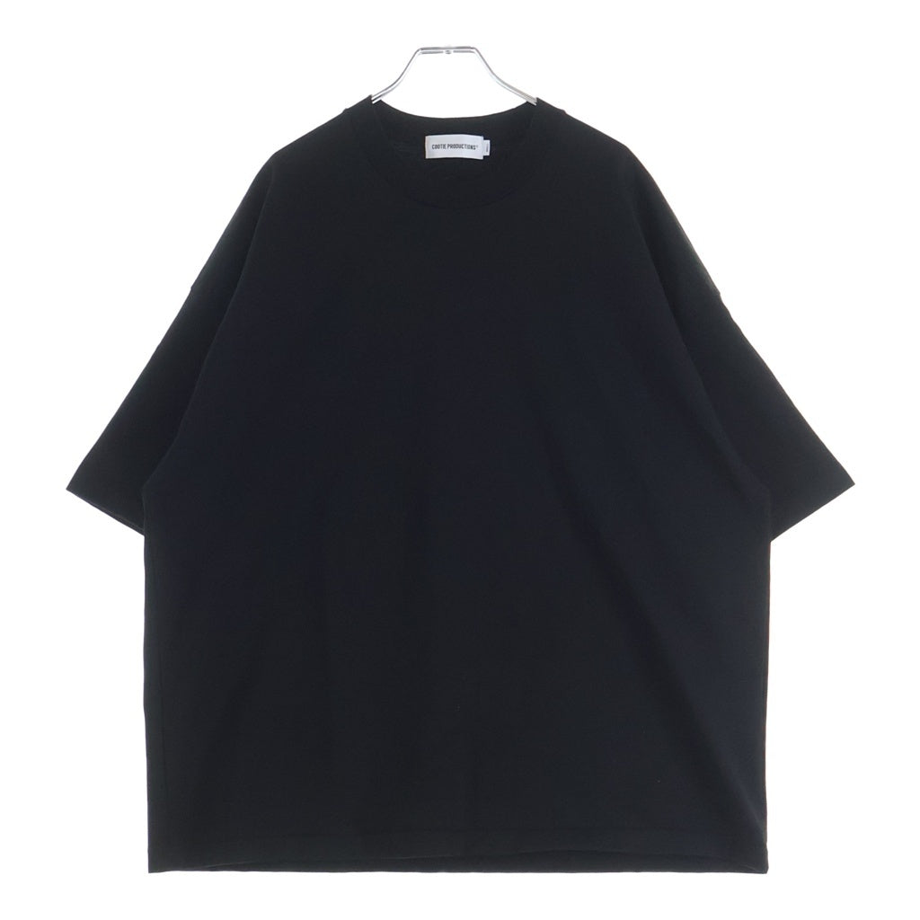 COOTIE PRODUCTIONS(クーティー プロダクションズ) 26SS SPANISH PIMA BOXY S/S TEE スパニッシュピマ ボクシー クルーネック 半袖Tシャツ カットソー ブラック CTE-26S312
