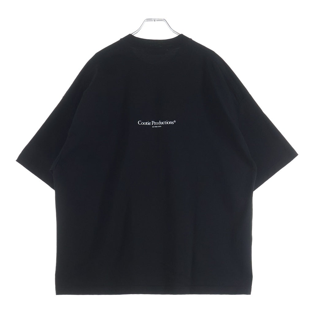 COOTIE PRODUCTIONS(クーティー プロダクションズ) 26SS SPANISH PIMA BOXY S/S TEE スパニッシュピマ ボクシー クルーネック 半袖Tシャツ カットソー ブラック CTE-26S312