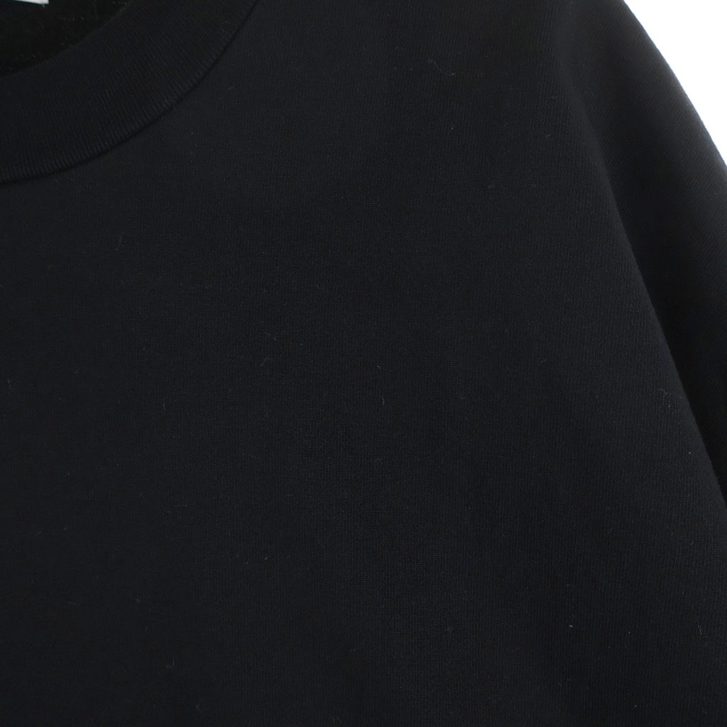 COOTIE PRODUCTIONS(クーティー プロダクションズ) 26SS SPANISH PIMA BOXY S/S TEE スパニッシュピマ ボクシー クルーネック 半袖Tシャツ カットソー ブラック CTE-26S312