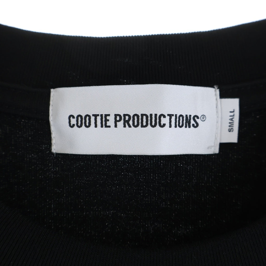 COOTIE PRODUCTIONS(クーティー プロダクションズ) 26SS SPANISH PIMA BOXY S/S TEE スパニッシュピマ ボクシー クルーネック 半袖Tシャツ カットソー ブラック CTE-26S312