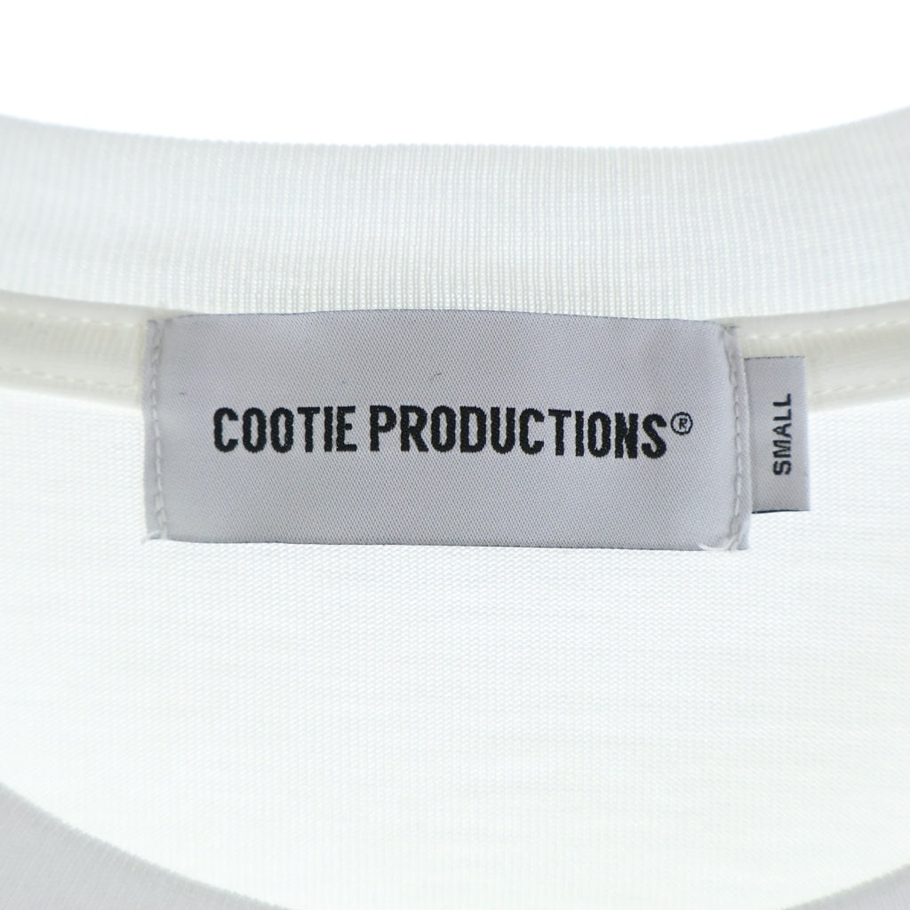 COOTIE PRODUCTIONS(クーティー プロダクションズ) 26SS SPANISH PIMA BOXY L/S TEE スパニッシュピマ ボクシー クルーネック 長袖Tシャツ カットソー ホワイト CTE-26S311