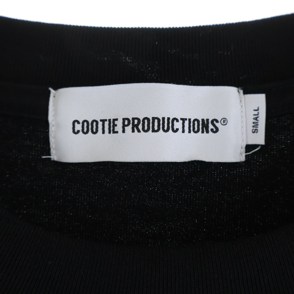 COOTIE PRODUCTIONS(クーティー プロダクションズ) 26SS SPANISH PIMA BOXY L/S TEE スパニッシュピマ ボクシー クルーネック 長袖Tシャツ カットソー ブラック CTE-26S311