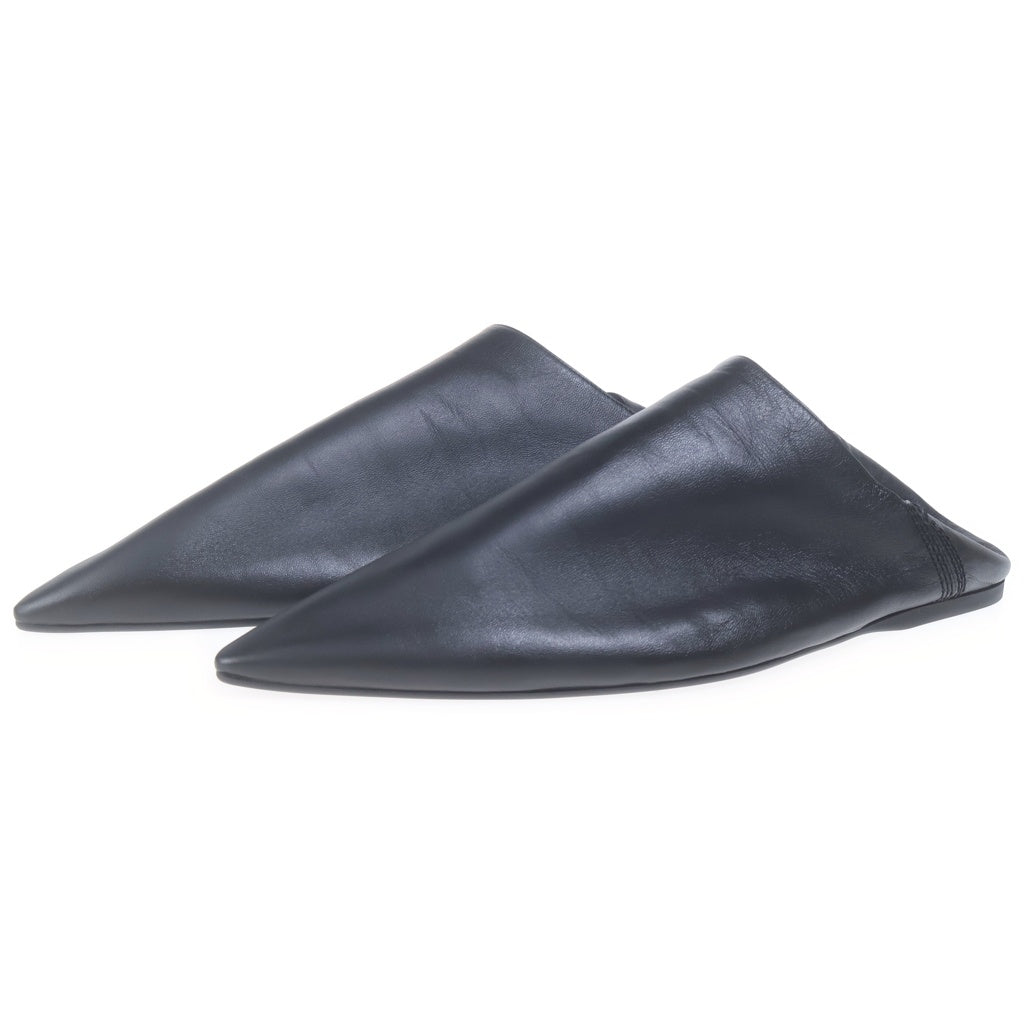 BALENCIAGA(バレンシアガ) FLAT MULE SMOOTH LAMBSKIN フラット ミュール スムース ラムスキン ブラック 788347