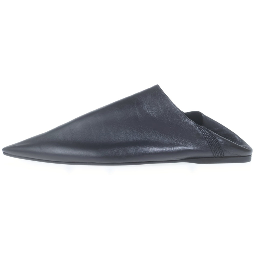 BALENCIAGA(バレンシアガ) FLAT MULE SMOOTH LAMBSKIN フラット ミュール スムース ラムスキン ブラック 788347