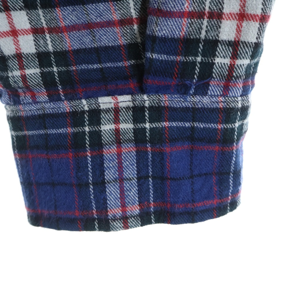 PROJECT G/R(プロジェクトジーアール) 23SS GRAILZ REVERSIBLE HOODED チェック柄 グレイルズ リバーシブル フーデッドシャツ ブルー/グレー