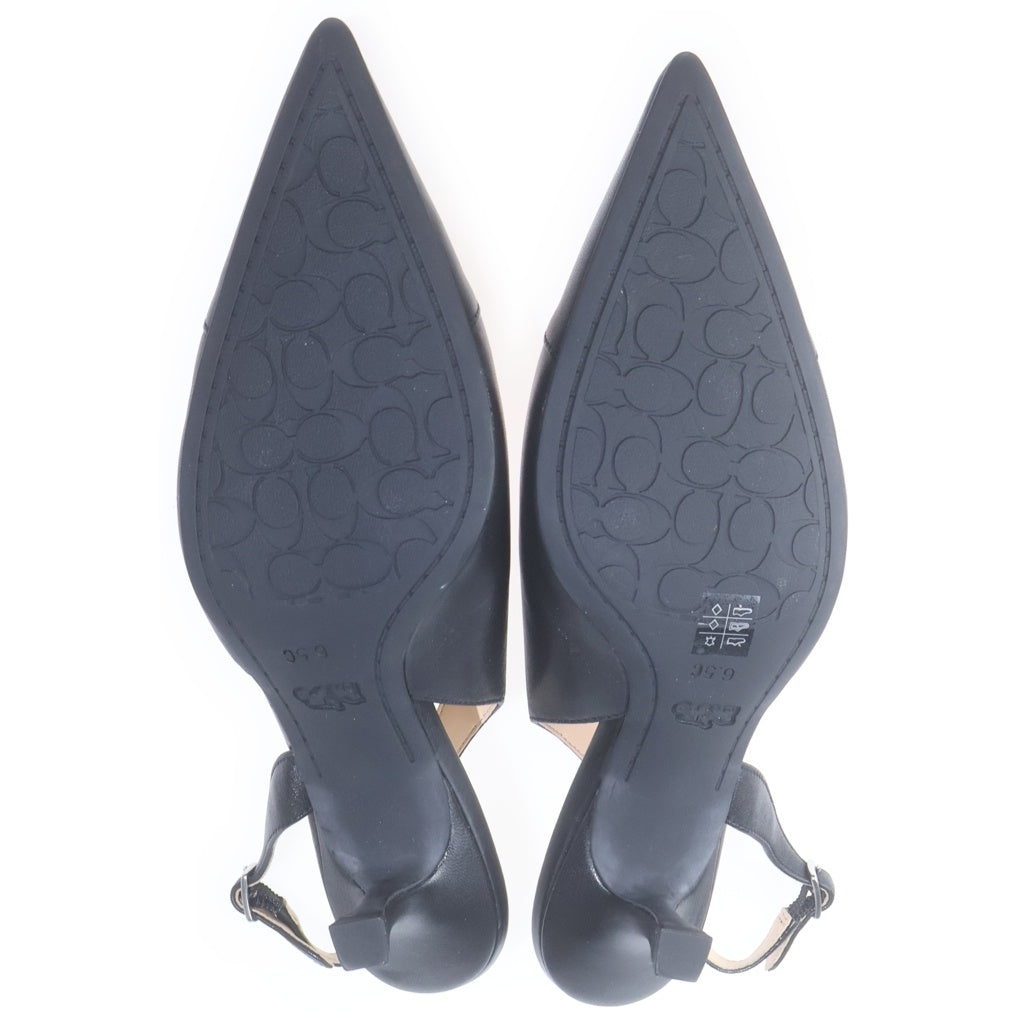 COACH(コーチ) WMNS ROXANNE LTHR PUMP ウィメンズ ロクサーヌ レザー パンプス ピンヒール ブラック US6.5/23.5cm CZ163 レディース