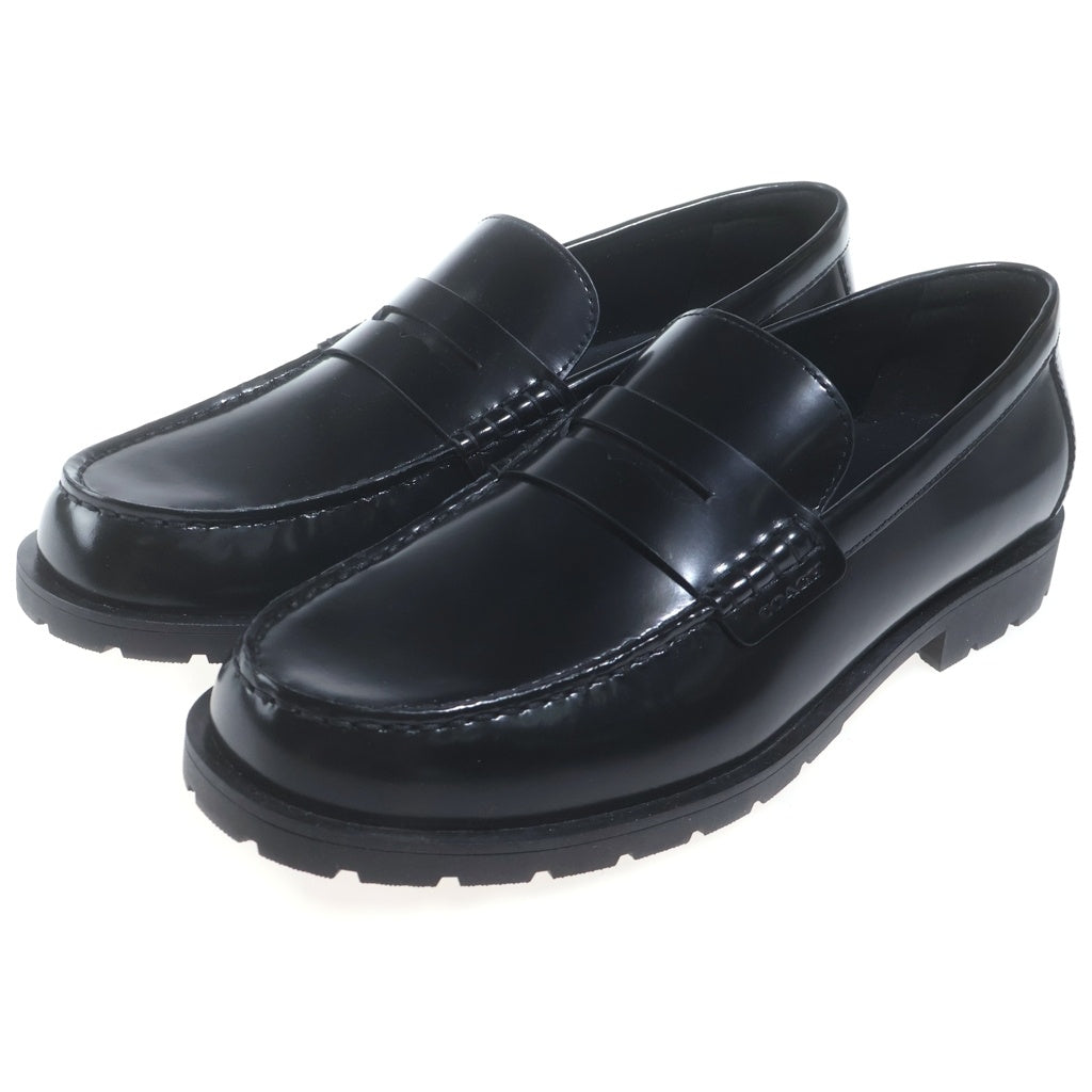COACH(コーチ) REAGAN PENNY LOAFER レーガン ペニー ロゴ刻印 ローファー ブラック US9.5/26.5cm CAP31