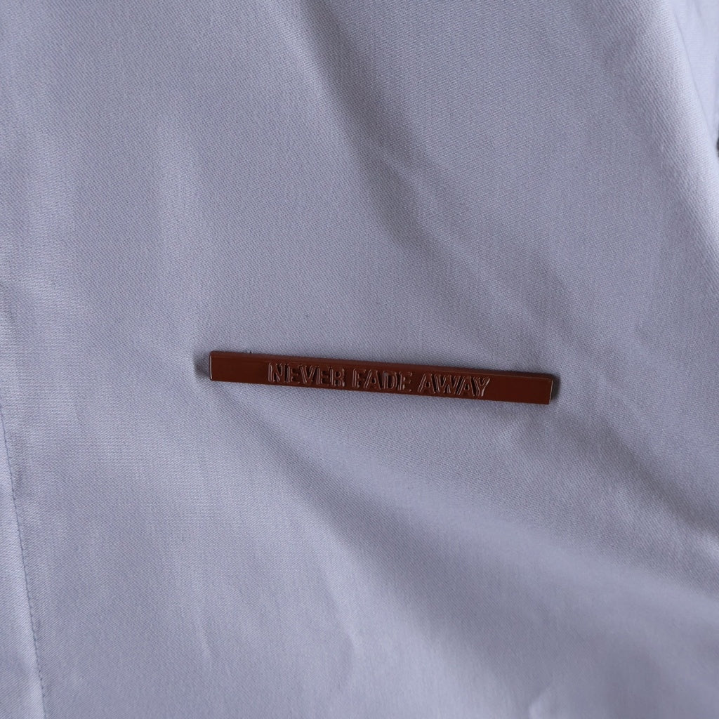 JIL SANDER(ジルサンダー) NEVER FADE AWAY メタルピン コットン半袖シャツ パープル JSMS740626