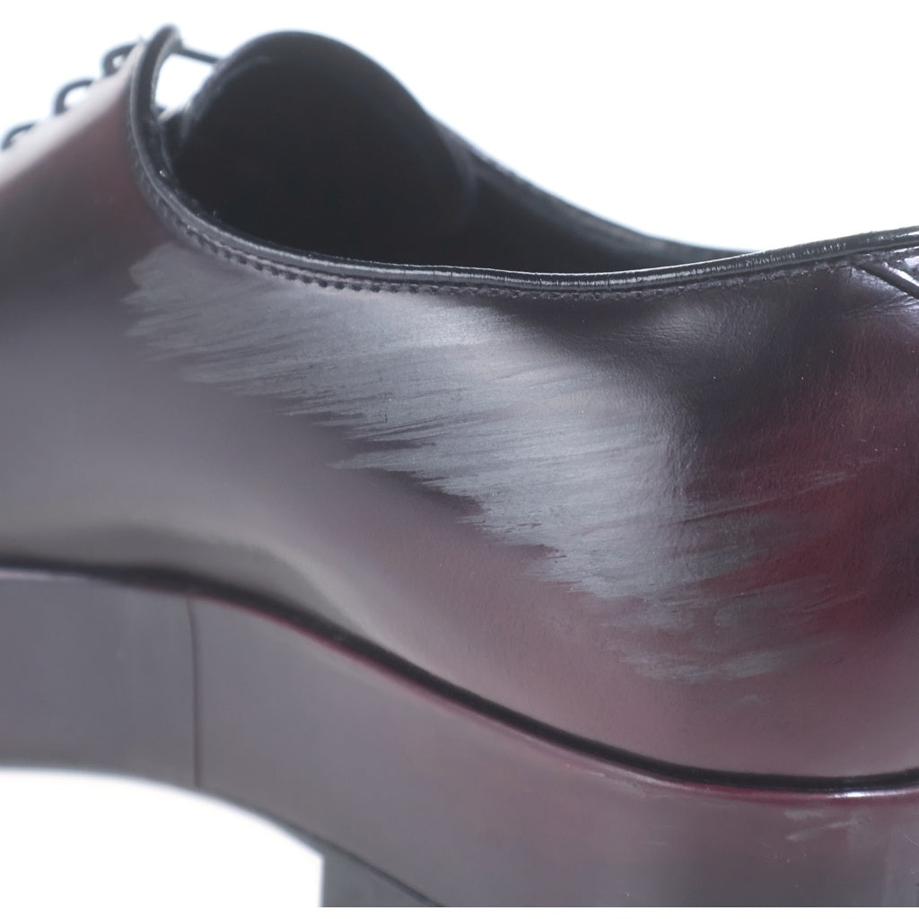 PRADA(プラダ) ブラッシュドレザー レースアップ ダービーシューズ パープル 2EG379