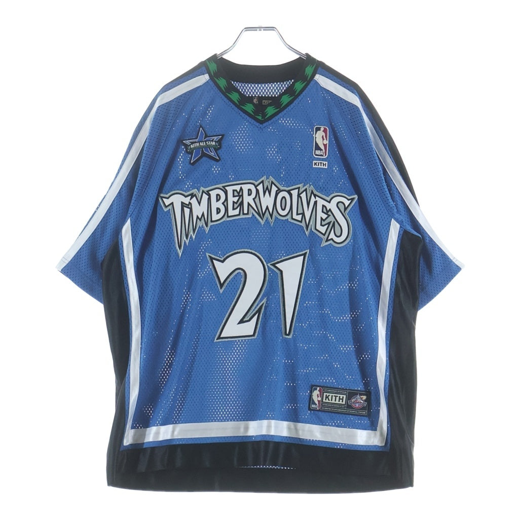 KITH(キス) 26SS NBA All-Star Minnesota Timberwolves Leon Jersey ミネソタ ティンバーウルブズ レオンジャージー Tシャツ