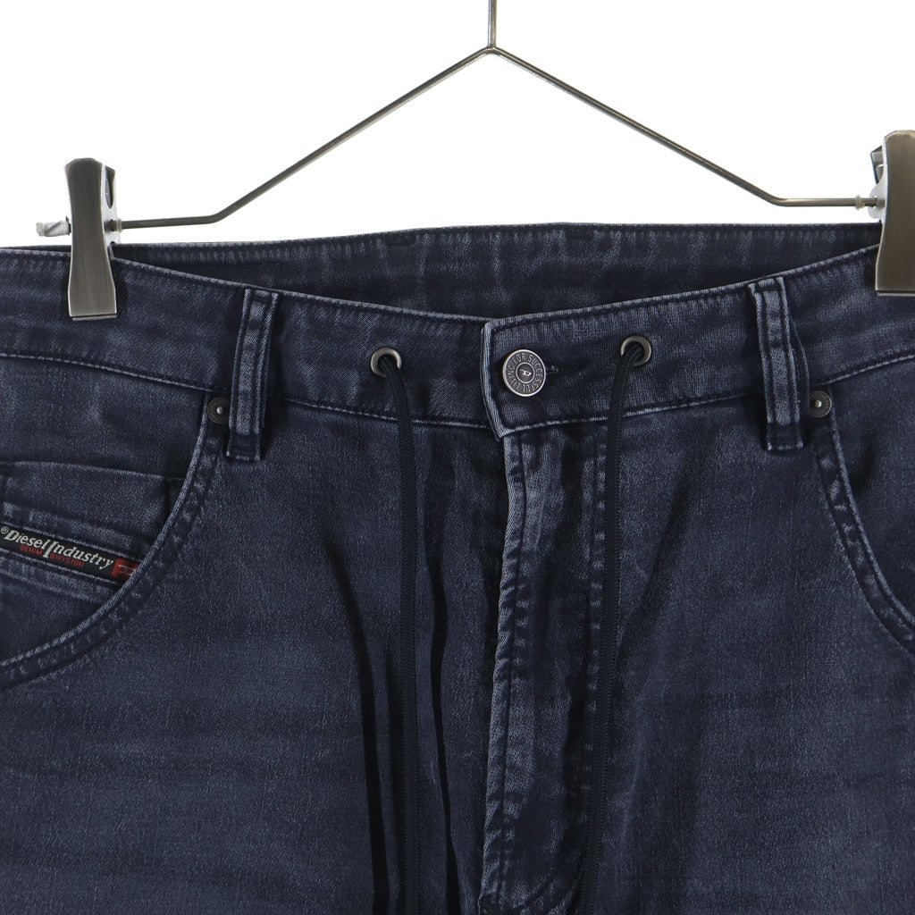 DIESEL(ディーゼル) KROOLEY-E-NE JOGG JEANS クルーリー ジョグ テーパード スリム イージー デニム パンツ ブラック A00879