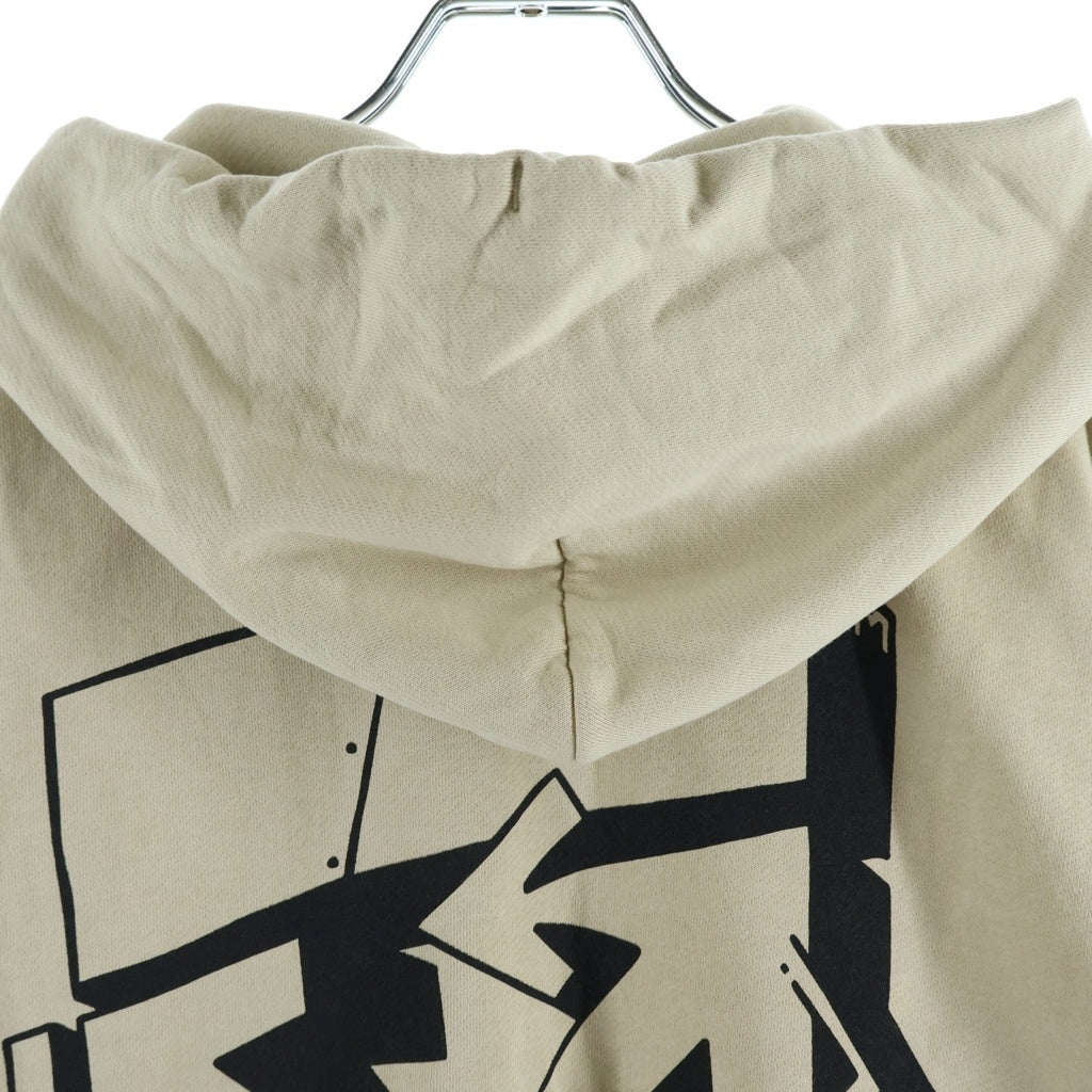 OFF-WHITE(オフホワイト) 22SS GRAFFITI OUTLINE SKATE HOODIE DARK SAND グラフィティ アウトライン スケート ダークサンド プルオーバースウェットパーカー フーディー ベージュ OMBB085S22FLE010