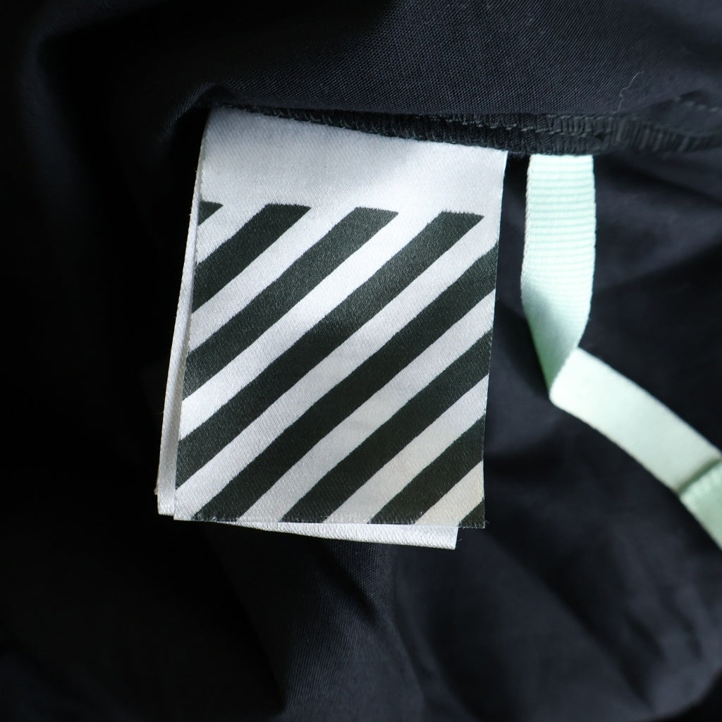 OFF-WHITE(オフホワイト) 18AW ×DOVER STREET MARKET ドーバーストリートマーケット バックアロー刺繍 コットン フーデッドジャケット ブラック OMEA152F18272136