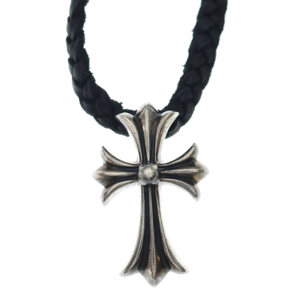 CHROME HEARTS(クロムハーツ) CH CRS SMLスモールCHクロス BC ボロチップブレイド ネックレス シルバー BCA220