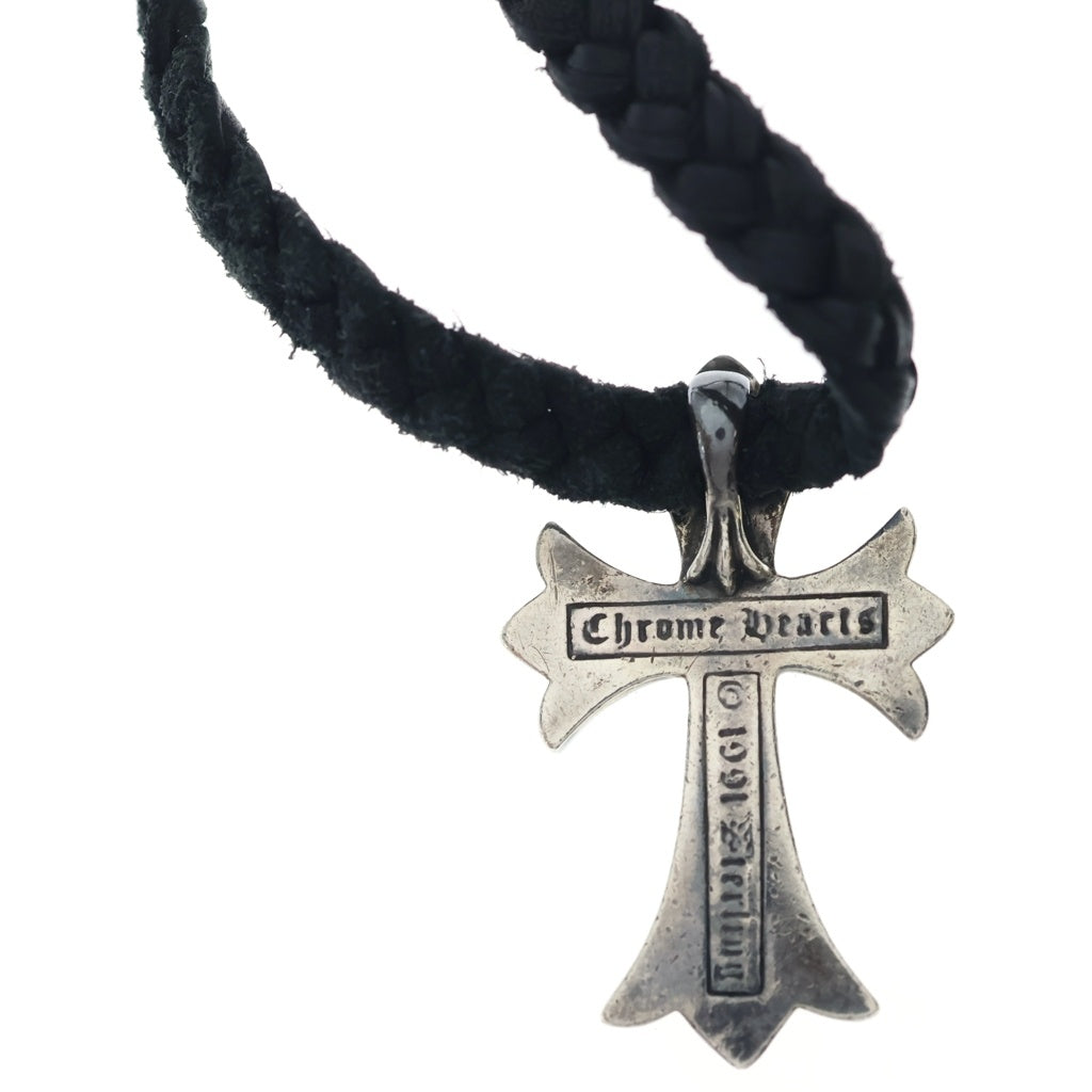 CHROME HEARTS(クロムハーツ) CH CRS SMLスモールCHクロス BC ボロチップブレイド ネックレス シルバー BCA220