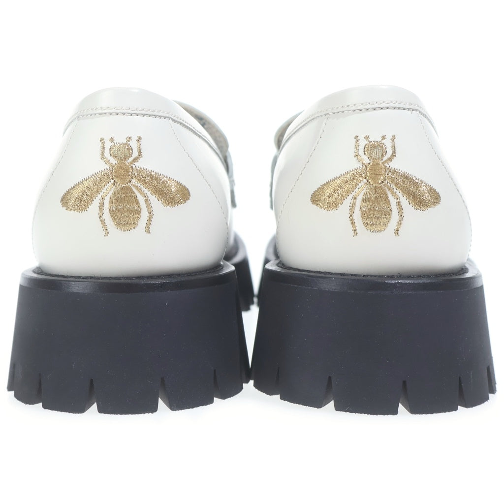 GUCCI(グッチ) ラグソール ホースビット コインローファー ホワイト 576334