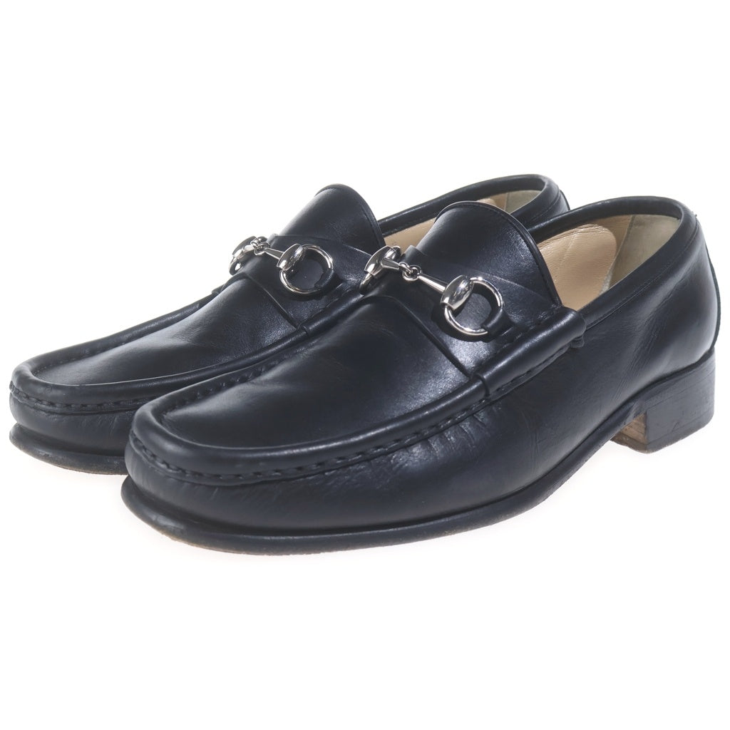 GUCCI(グッチ) イタリア製 ホースビット レザー ローファー スリッポン ブラック 110 0009/4