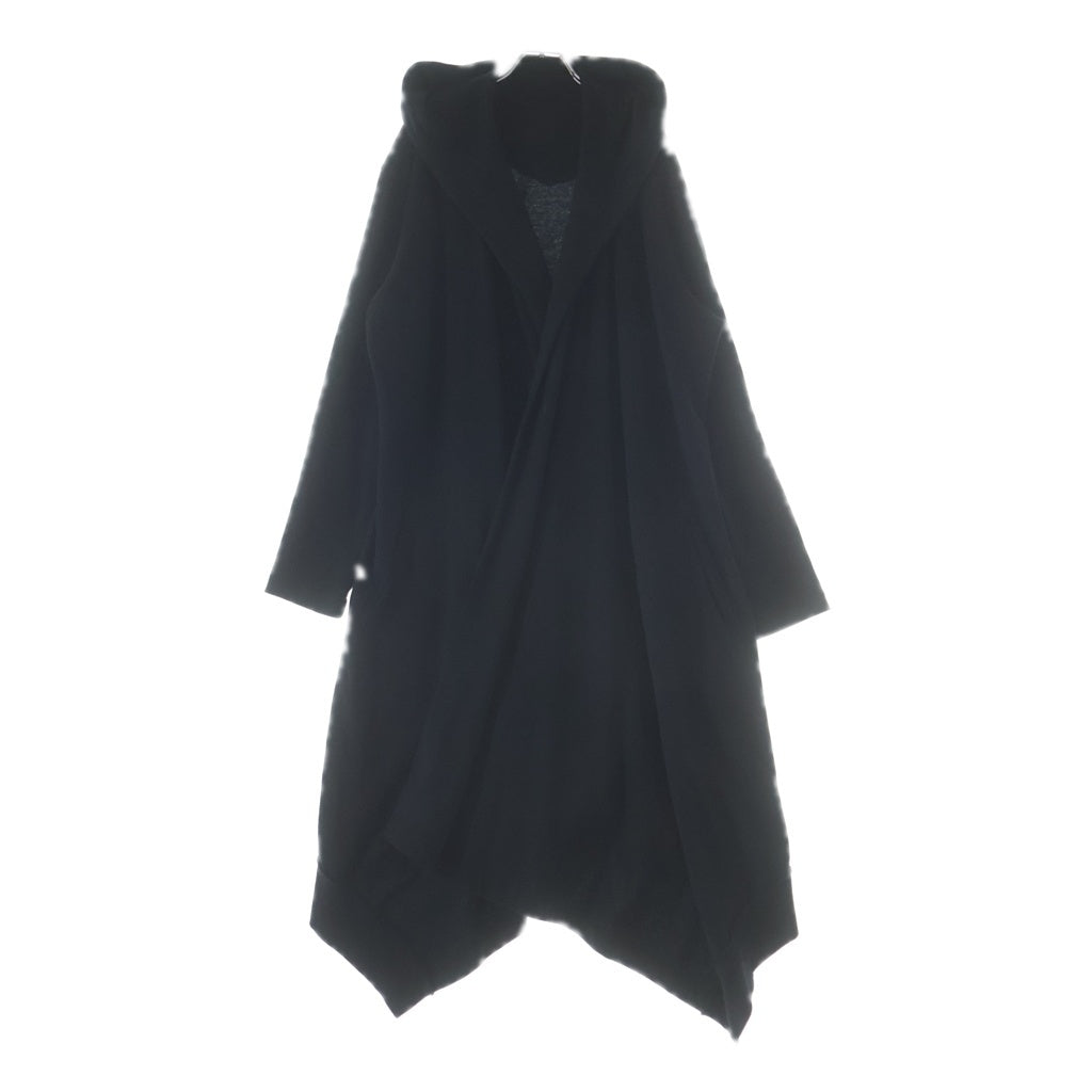 Ground Y(グラウンドワイ) 20SS DRAPE HOOD CARDIGAN ドレープフードカーディガン ブラック GN-D06-005 GN-D06-005