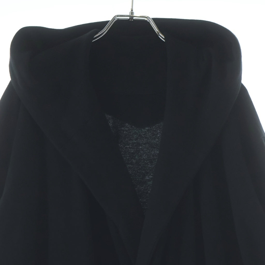 Ground Y(グラウンドワイ) 20SS DRAPE HOOD CARDIGAN ドレープフードカーディガン ブラック GN-D06-005 GN-D06-005