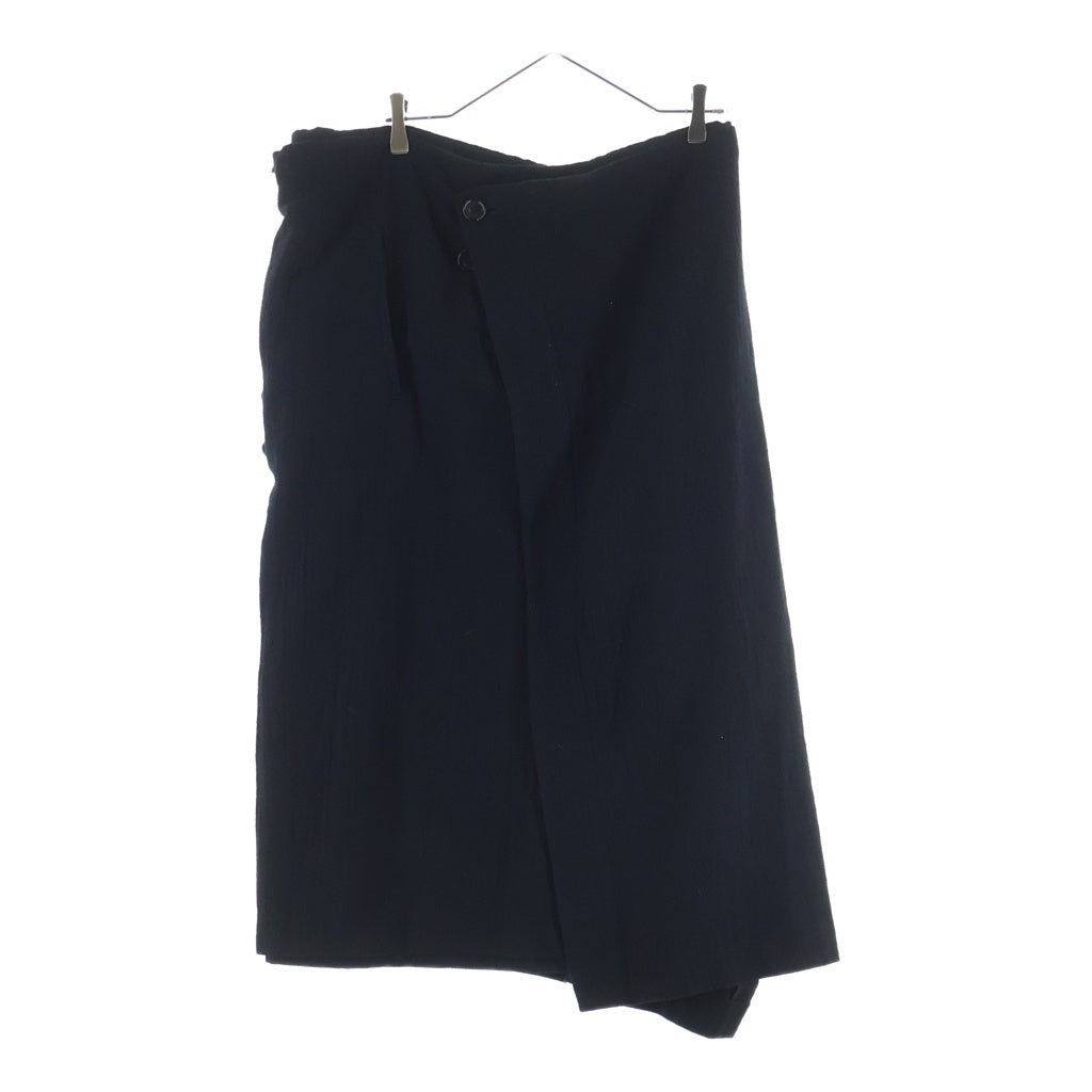 Yohji Yamamoto POUR HOMME(ヨウジヤマモト プールオム) 04SS WOOL WRAP SKIRT ウールラップスカート ブラック HZ-S02-121 HZ-S02-121