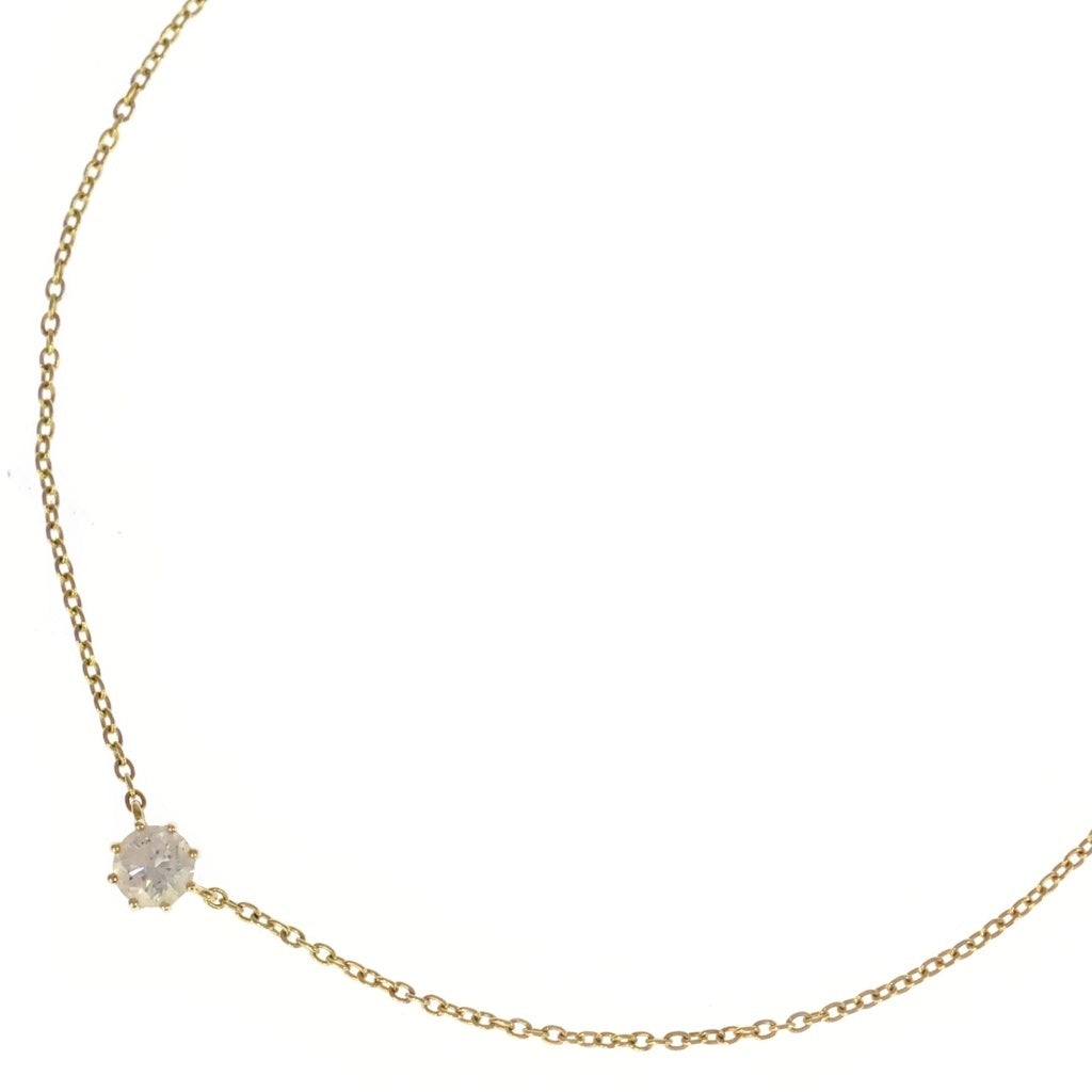 AHKAH(アーカー) SOLTIA ROUND NECKLACE ソルティアラウンドダイヤモンドネックレス 18K 0.15ct ゴールド VC0196010100 レディース