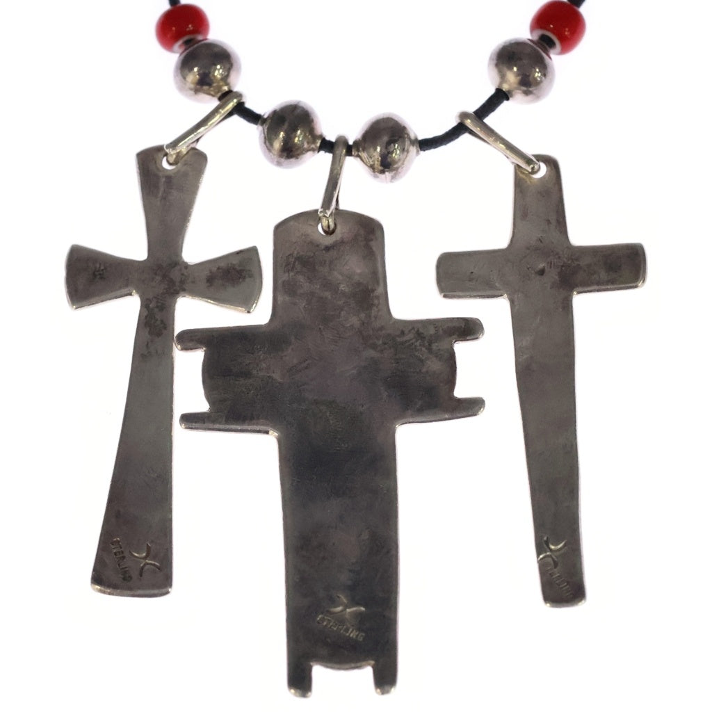 Cippy Crazy Horse(シッピー クレイジーホース) TRIPLE CROSS NECKLACE トリプルクロス ネックレス シルバー