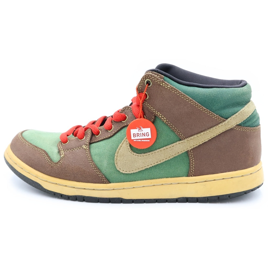 NIKE SB(ナイキエスビー) 【観賞用2011年製】 DUNK MID PRO PATAGONIA ダンク プロ パタゴニア ミッドカットスニーカー グリーン/ブラウン US10/28cm 314383-302