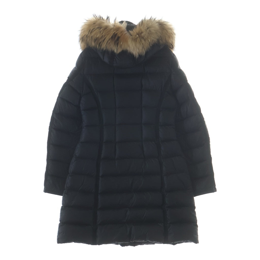 MONCLER(モンクレール) HERMIFUR エルミファー ファー フーデッドダウンコート ジャケット レディース ブラック 420934995615 53048