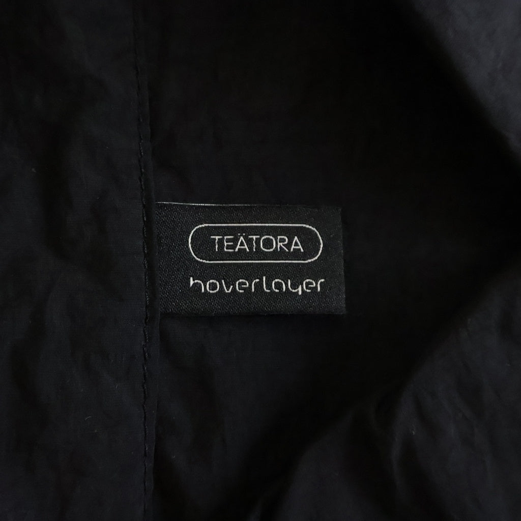 TEATORA(テアトラ) 26SS CARTRIDGE SHIRT S/S HOVERLAYER カートリッジ ナイロン 半袖シャツ ブラック TT-CG-SHT-SS-HL