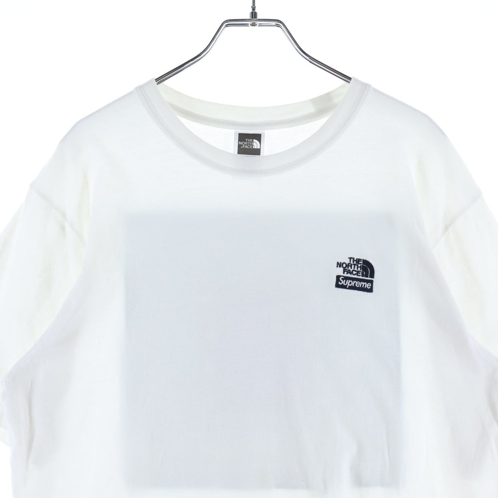 SUPREME(シュプリーム) 22SS ×The North Face Trekking Bandana Tee ザノースフェイス トレッキング バンダナ ロゴ エンブロイダリー クルーネック Tシャツ カットソー ホワイト NT022091